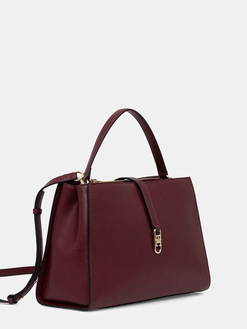 Tommy Hilfiger torebka kolor bordowy AW0AW17724