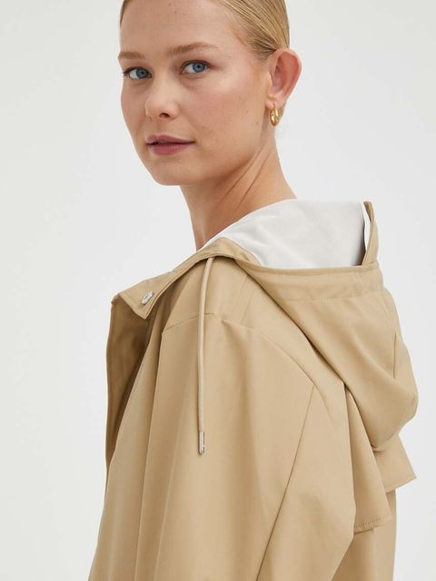 Rains kurtka przeciwdeszczowa 18010 Fishtail Jacket kolor beżowy przejściowa 18010.24-24Sand