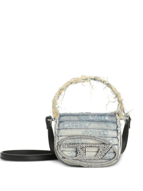 Diesel 1DR XS frayed logo shoulder bag - Blue - zdjęcie produktu nr 1