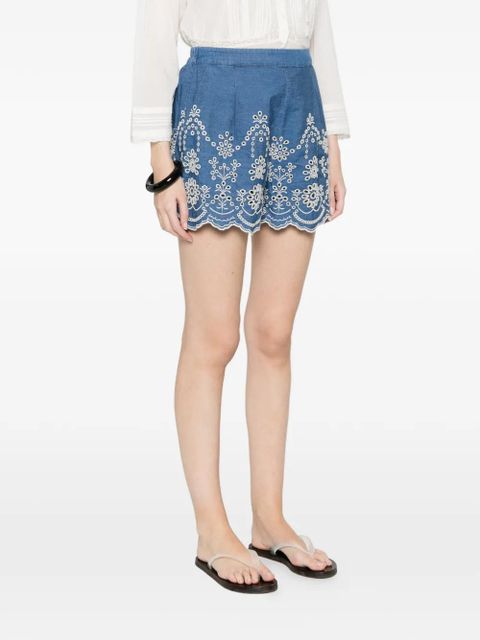 MC2 Saint Barth embroidered shorts - Blue