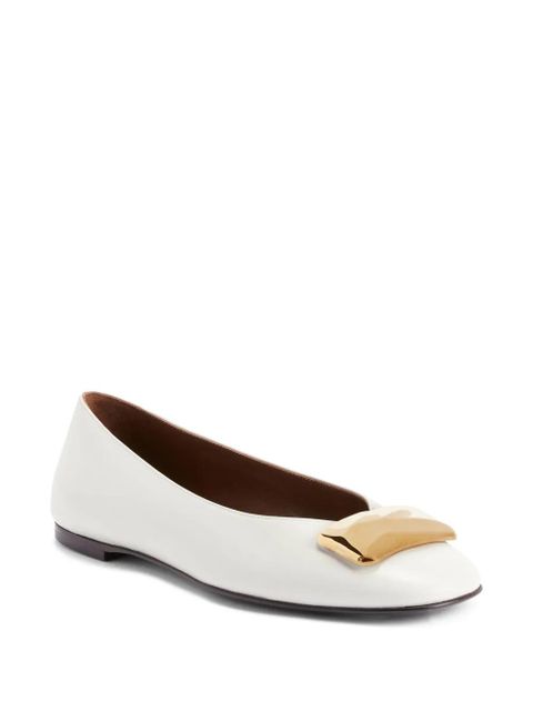 Giuseppe Zanotti Georgia Stone ballet flats - White - zdjęcie produktu nr 2