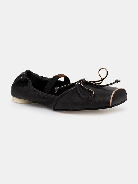 MM6 Maison Margiela baleriny skórzane - zdjęcie produktu nr 1