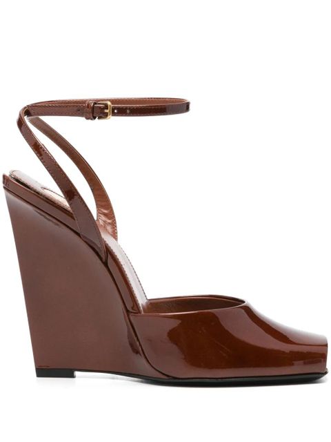 Saint Laurent 110mm La Scandale sandals - Brown - zdjęcie produktu nr 1