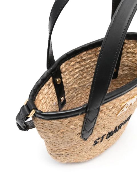 Zadig&Voltaire ZV Initiale woven tote bag - Neutrals