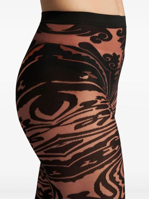 ETRO Paisley Tattoo tights - Black - zdjęcie produktu nr 2