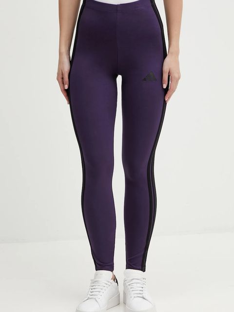 adidas legginsy Essentials damskie kolor fioletowy z aplikacją JY3176 - zdjęcie produktu nr 1