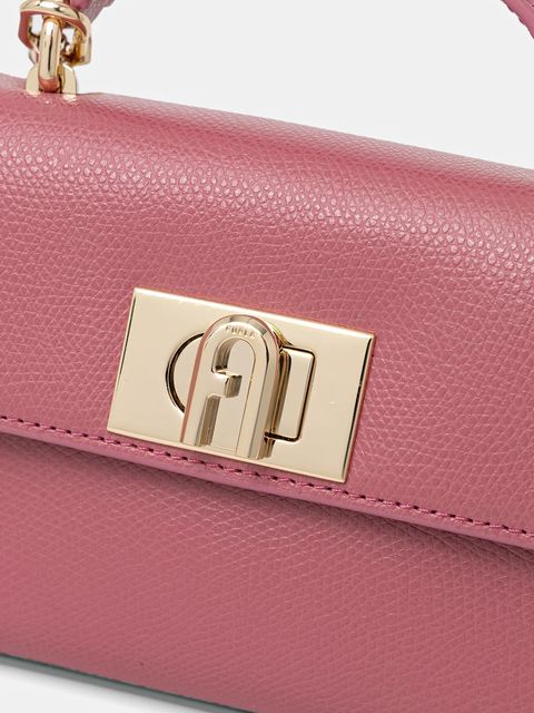 Furla torebka skórzana kolor różowy WE00423.ARE000.4147S