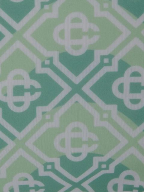 Casablanca monogram tie side bottoms - Green - zdjęcie produktu nr 2