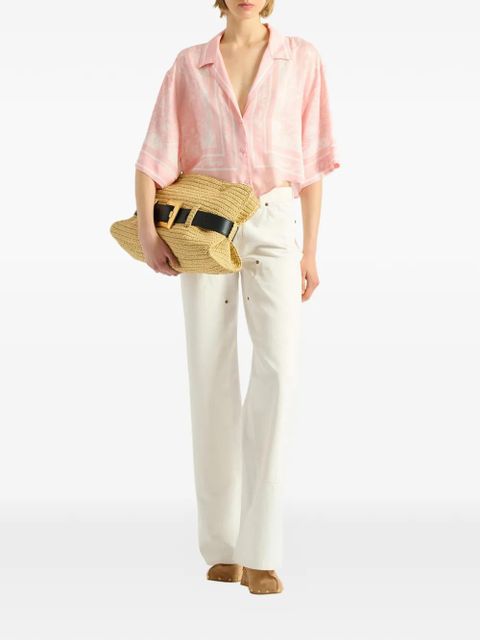 Balmain printed Foulard pyjama shirt - Pink - zdjęcie produktu nr 2