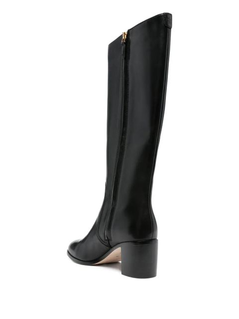 Lauren Ralph Lauren 60mm leather knee boots - Black