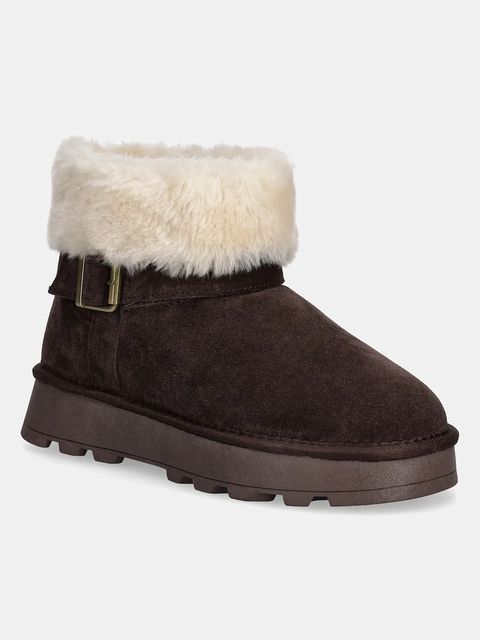Answear.LAB śniegowce zamszowe kolor brązowy - zdjęcie produktu nr 1