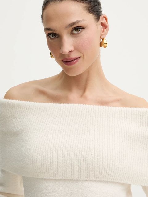 Morgan sweter damski kolor beżowy MBOGO