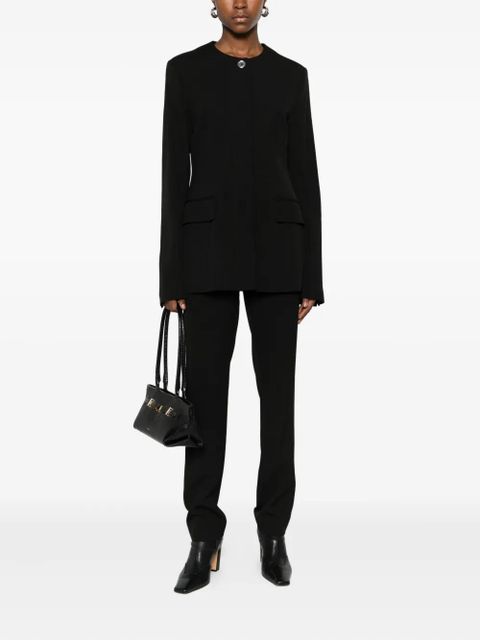 TOTEME round-neck flap-pocket jacket - Black - zdjęcie produktu nr 2