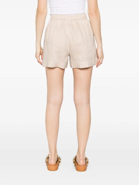 MC2 Saint Barth Amani pleated shorts - Neutrals
