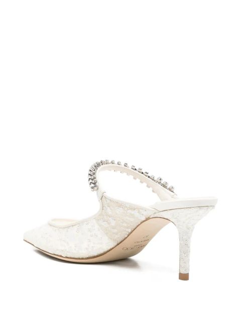 Jimmy Choo Bing heeled mules - White