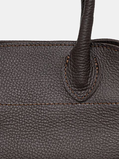 Answear.LAB torebka skórzana kolor brązowy