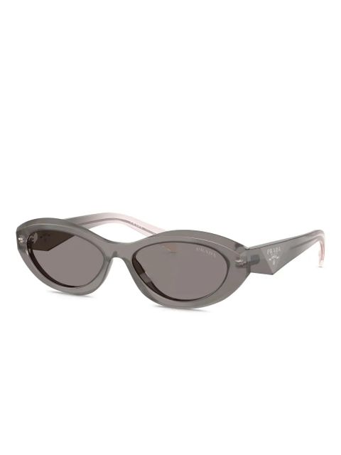 Prada Eyewear Symbole oval-frame sunglasses - Grey