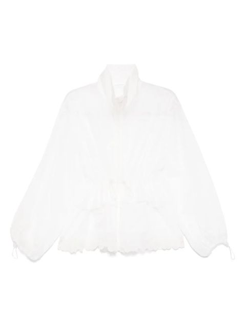 Cecilie Bahnsen semi-sheer jacket - White - zdjęcie produktu nr 1