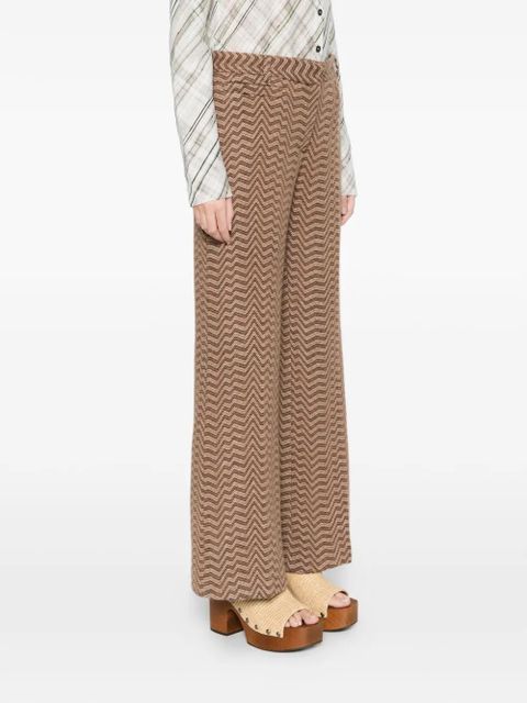 Missoni zigzag trousers - Brown - zdjęcie produktu nr 2