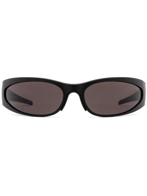 Balenciaga Eyewear Reverse XP Wrap oval-frame sunglasses - Black - zdjęcie produktu nr 1