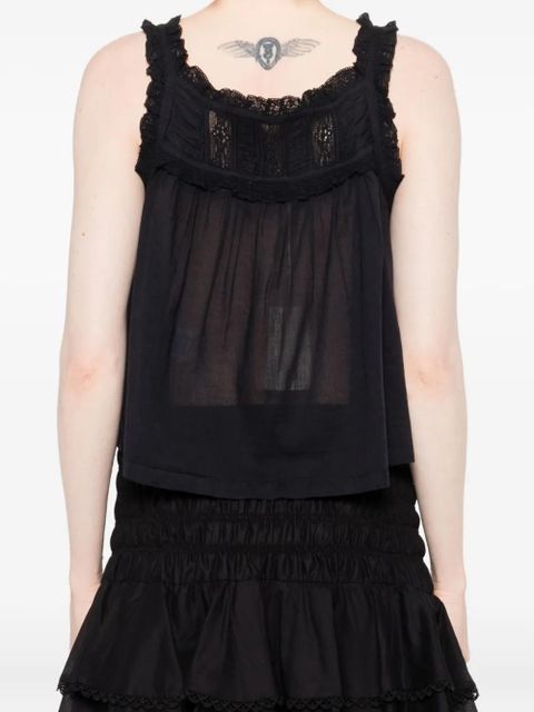 DÔEN Fidella cropped blouse - Black