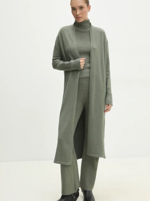 Answear.LAB komplet damski kolor zielony