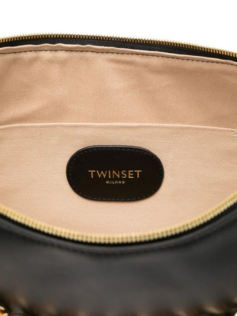 TWINSET Liliane chain-embellished shoulder bag - Black