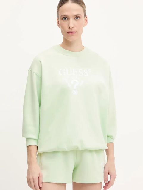 Guess bluza ROBERTA damska kolor turkusowy z aplikacją V5RQ12 KC3D2 - zdjęcie produktu nr 1
