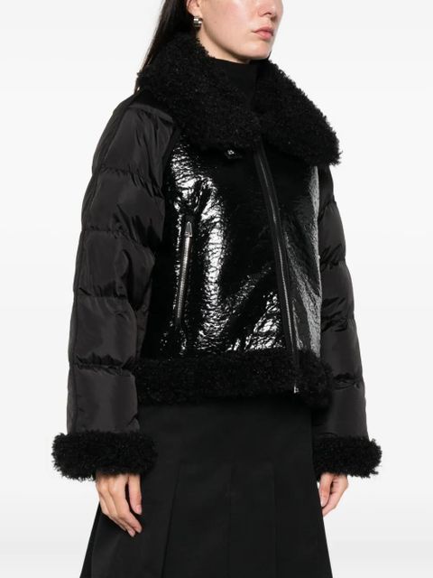 Moncler zipped bomber jacket - Black