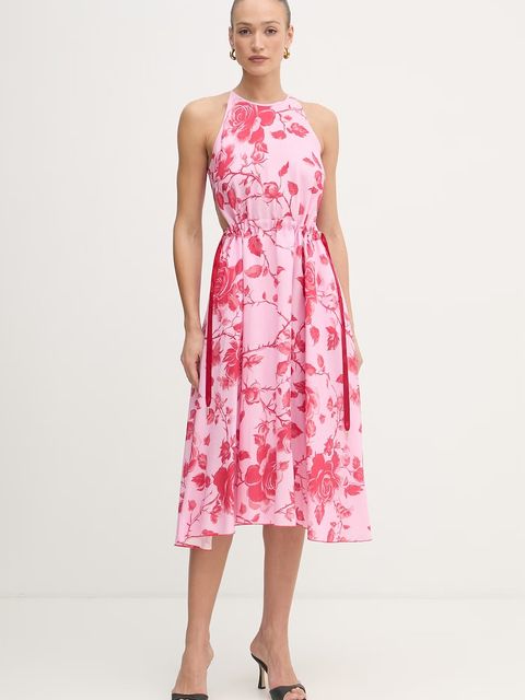 Fracomina sukienka letnia z dodatkiem lnu - zdjęcie produktu nr 2