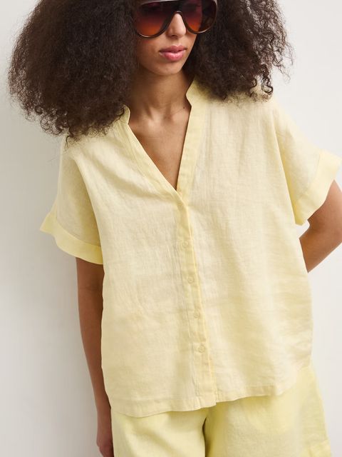 Medicine bluzka koszulowa damska lniana - zdjęcie produktu nr 1