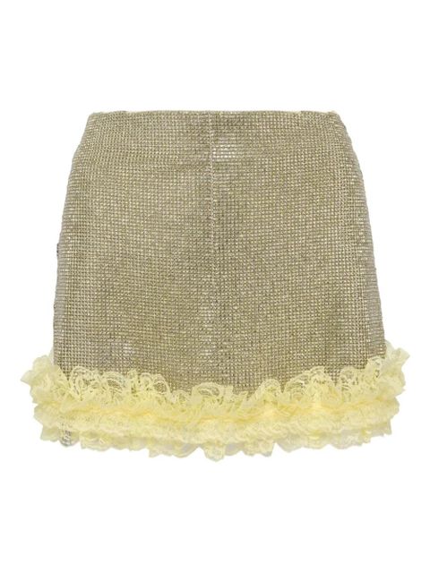 Self-Portrait zip-fastening skirt - Yellow - zdjęcie produktu nr 2