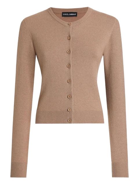 Dolce & Gabbana button-front cashmere cardigan - Brown - zdjęcie produktu nr 1