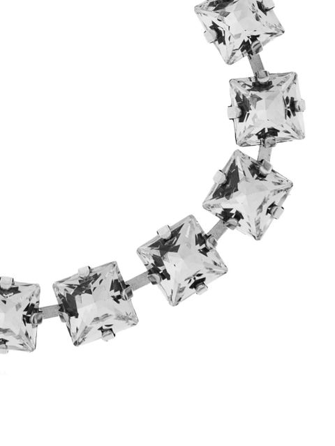 ISABEL MARANT crystal-embellished brass bracelet - Silver