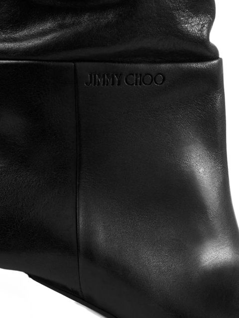 Jimmy Choo 60mm Hart leather boots - Black