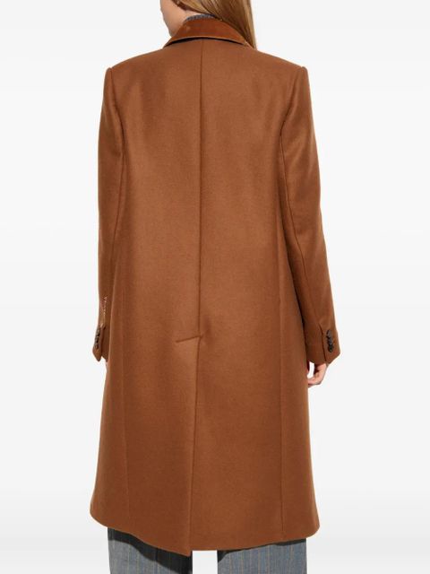 Marni single-breasted wool coat - Brown