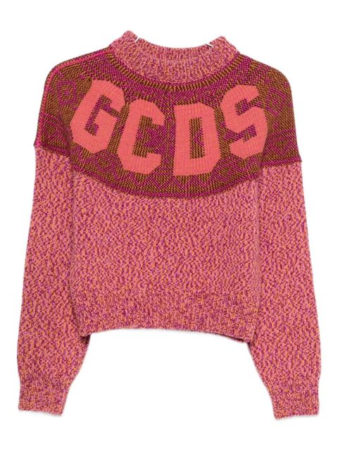 GCDS logo knitwear - Blue