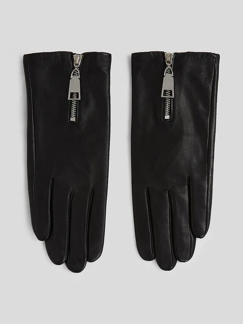 Karl Lagerfeld rękawiczki K/ESSENTIAL damskie kolor czarny A3W33033