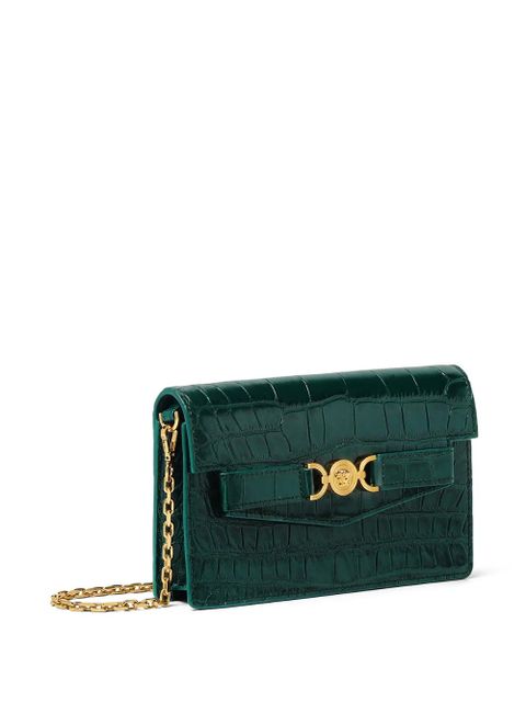 Versace Medusa '95 croc-embossed wallet - Green - zdjęcie produktu nr 2