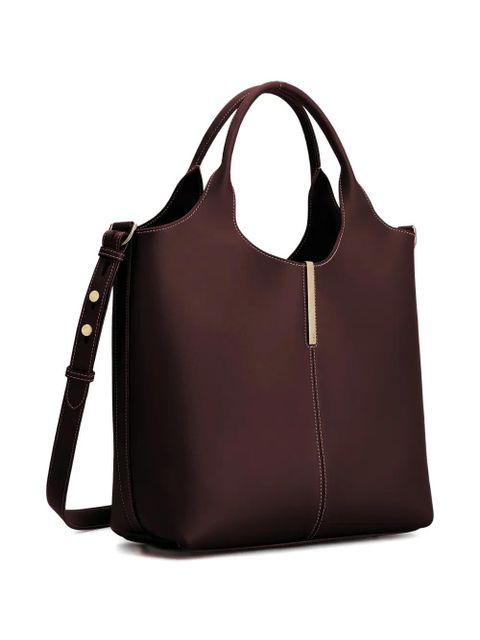 Tod's small leather tote bag - Brown