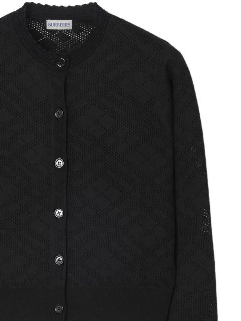 Burberry checkered cardigan - Black - zdjęcie produktu nr 2