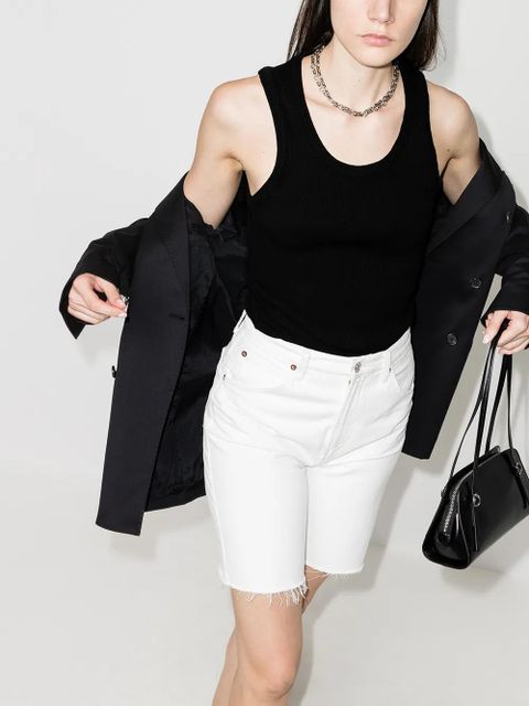 AGOLDE Poppy ribbed tank top - Black - zdjęcie produktu nr 2