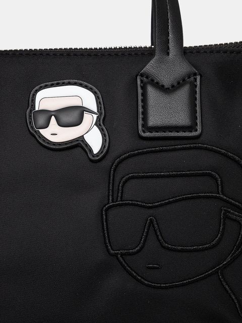 Karl Lagerfeld torebka IKON kolor czarny A1W30388 - zdjęcie produktu nr 2