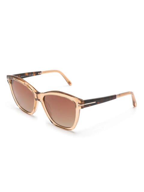 TOM FORD Eyewear Lucia cat-eye sunglasses - Brown - zdjęcie produktu nr 2