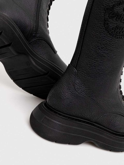 Chiara Ferragni workery damskie kolor czarny na platformie CF3251_001