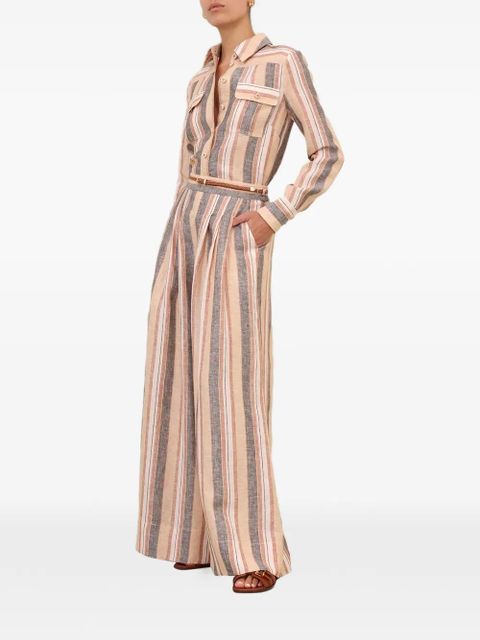 ZIMMERMANN Wanderlust striped trousers - Neutrals