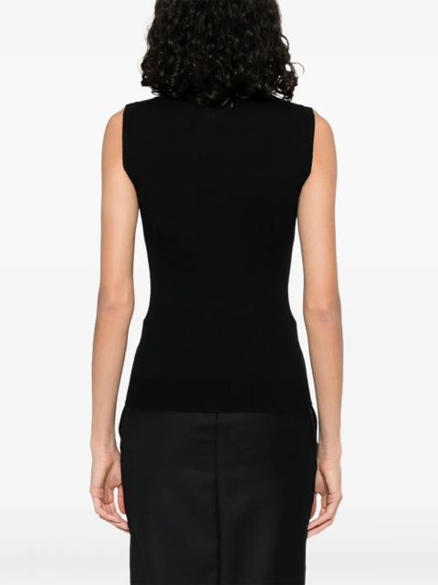Sportmax virgin wool tank top - Black - zdjęcie produktu nr 2
