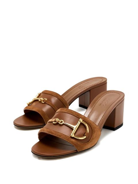Gucci horsebit-detail sandals - Brown