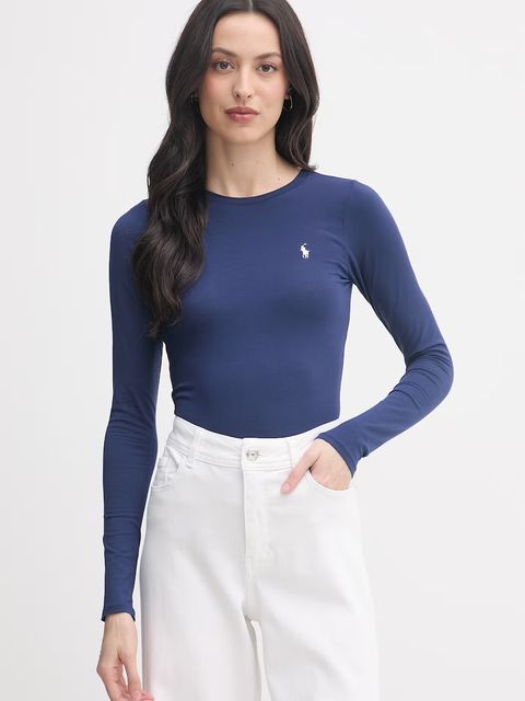 Polo Ralph Lauren body damskie bawełniane z elastanem - zdjęcie produktu nr 2