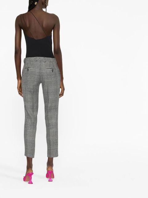 Dolce & Gabbana virgin wool tartan trousers - Black